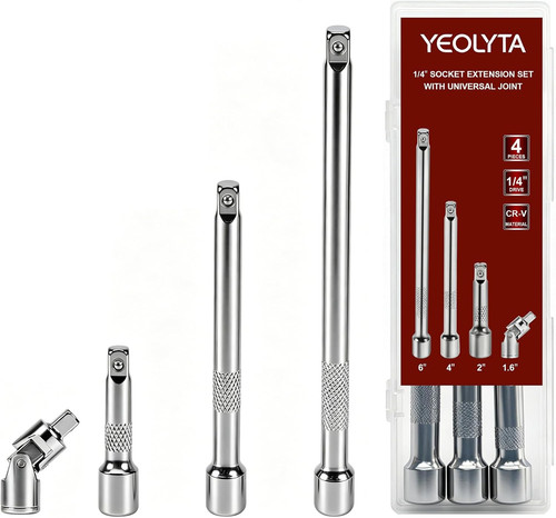 4pcs drive socket - 4pcs, 1/4"